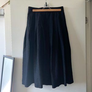 Holt Renfrew vintage black wool skirt